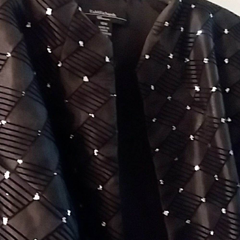 Holiday jacket with satin tank